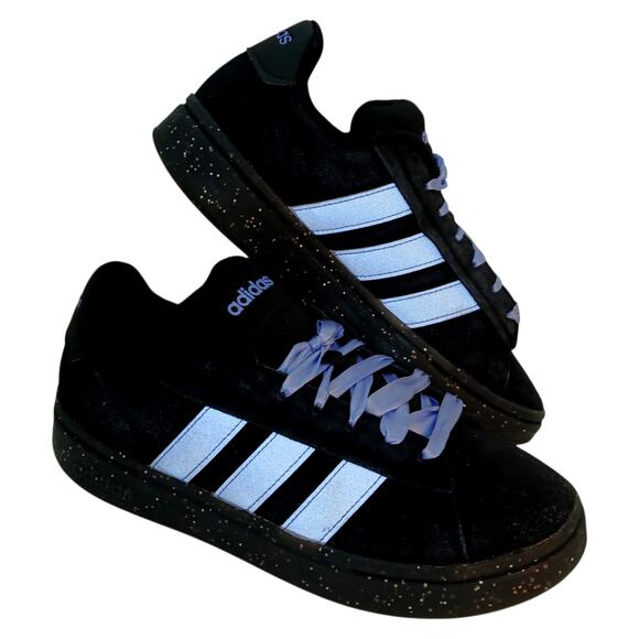 Adidas Grand Court Alpha Women's Black & Lavender Sneakers - Size: 7 1/2 - Picture 2 of 7